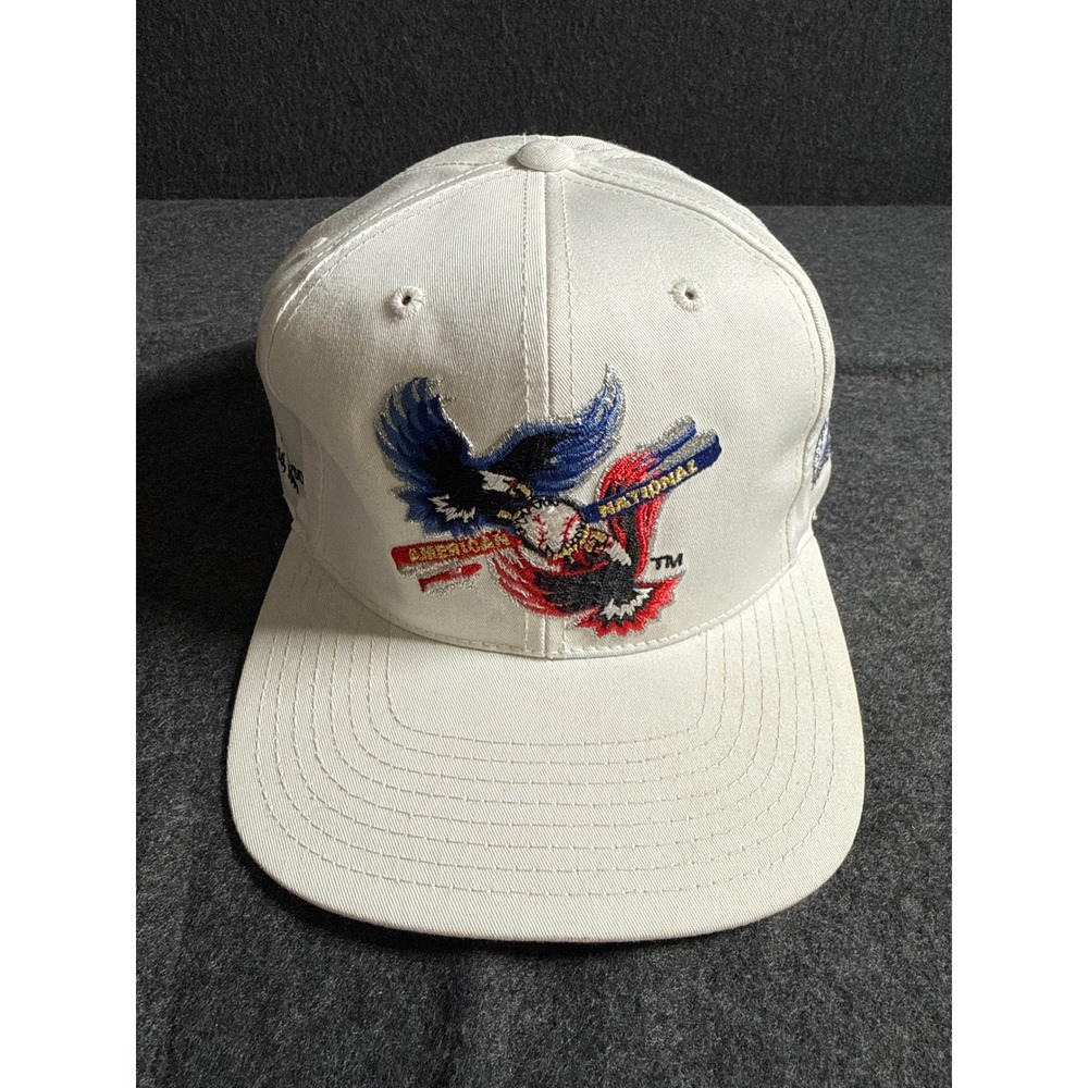 Chicago Cubs vs White Sox 1997 Snapback Hat Miller Lite MLB Baseball Vintage